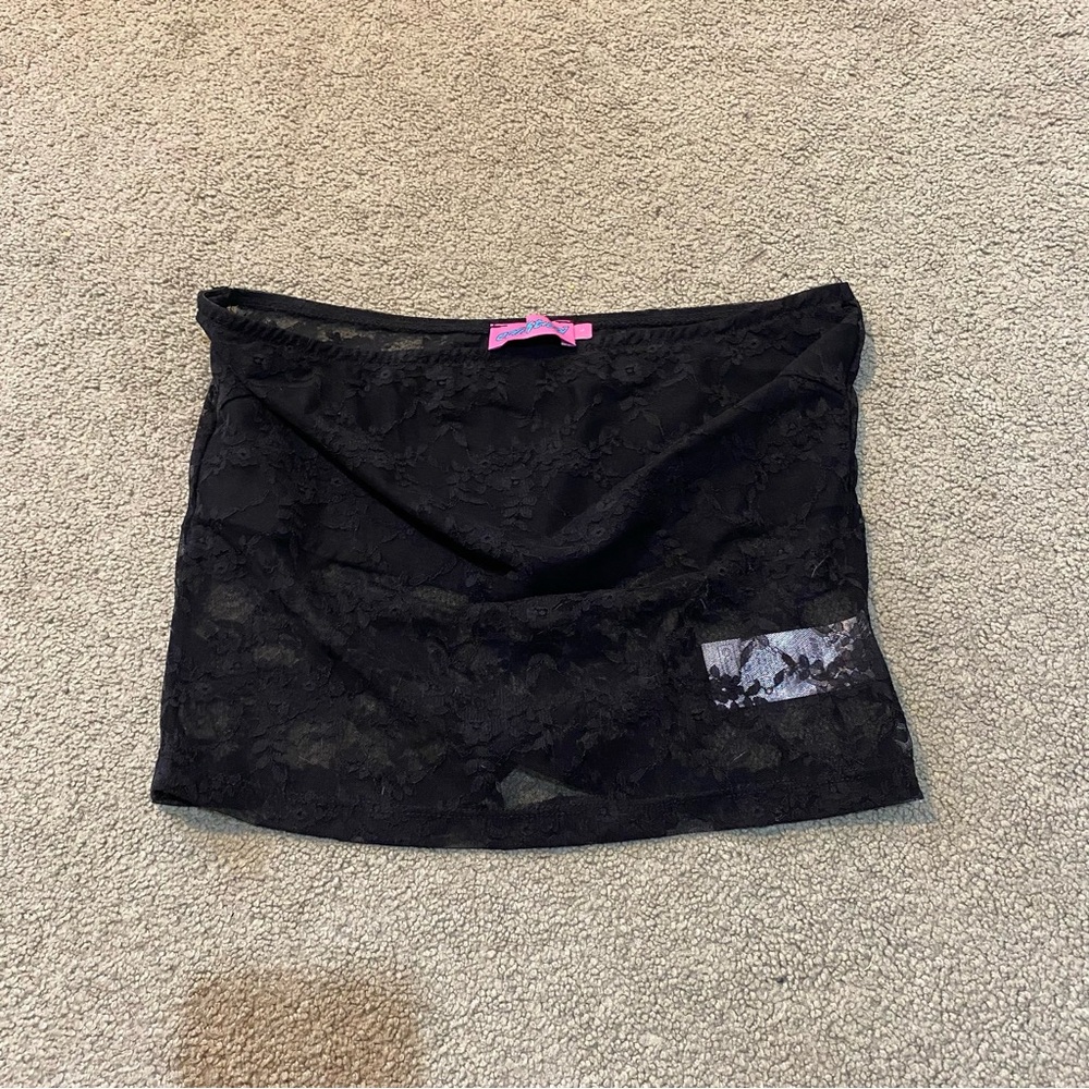 Black Lace tube top